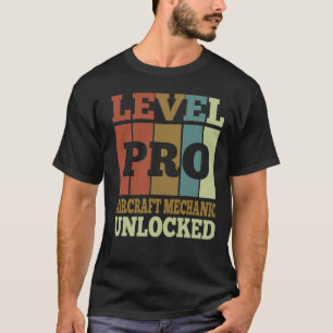 T-shirt Mécanique d'aéronef Pro déverrouillé Style Vintage