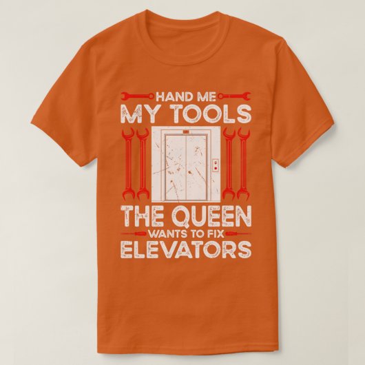 T-shirt Mécanique d'ascenseur (Design devant)