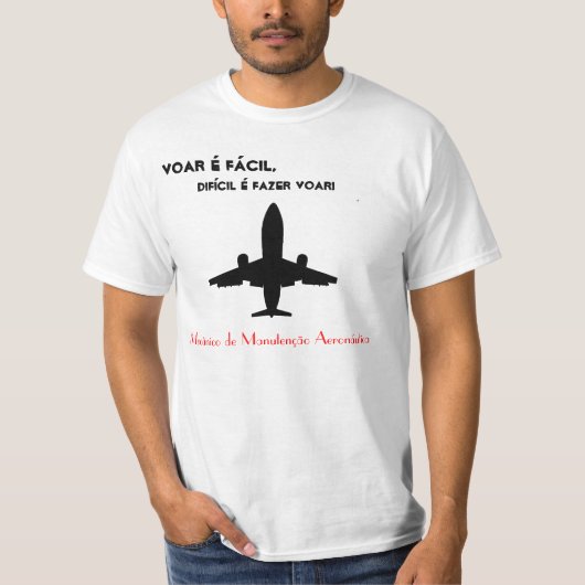 T-shirt Mécanique de Manutention Avion (Devant)