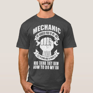 T-shirt Mécanique Drôle Cadeau - Mécanique La Partie La Pl
