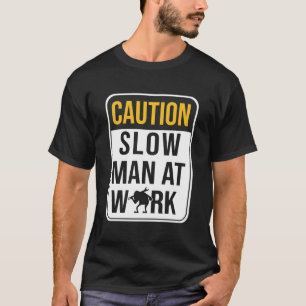 T-shirt Mécanique Drôle Homme Lent Au Travail Mécanique Le