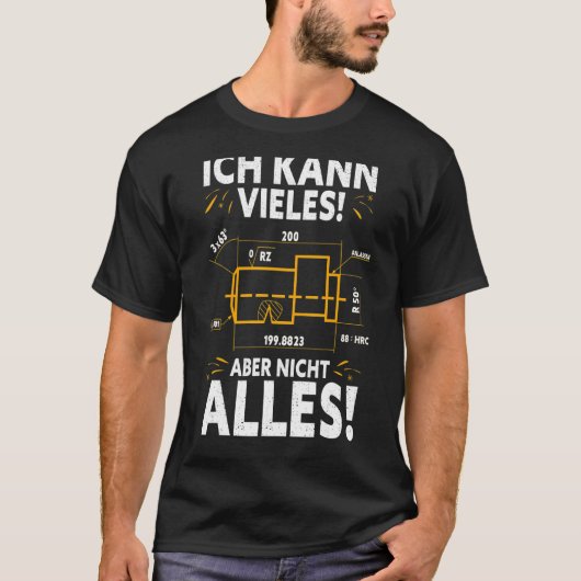 T-shirt Mécanique D'Usinage Rotary Cutter Cnc Programmer (Devant)