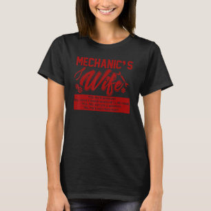 T-shirt Mécanique Femme Amusante Auto Mécanique Mécanique