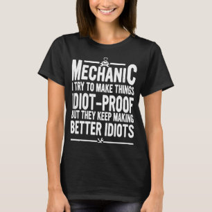 T-shirt Mécanique J'Essaie De Faire Des Choses Auto Méca