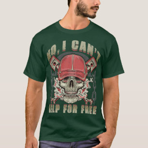 T-shirt Mécanique Non Je Ne Peux Pas M'Aider Pour Des Disc