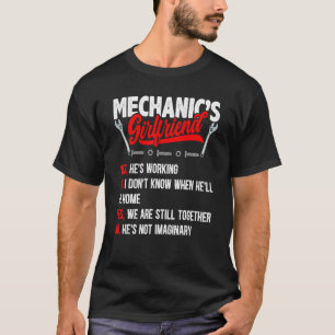 T-shirt Mécanique Petite amie Machiniste Mécanique