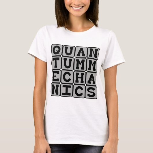 T-shirt Mécanique Quantique, Concept de Physique (Devant)