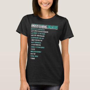 T-shirt Mécanique Sarcastique Ingénierie Amusement Compren
