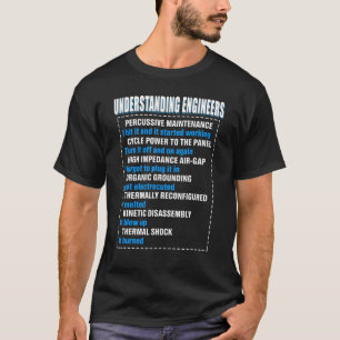 T-shirt Mécanique Sarcastique Ingénierie Amusement Compren