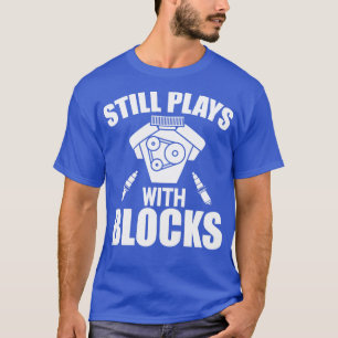 T-shirt Mécanique Toujours jouer avec des blocs w