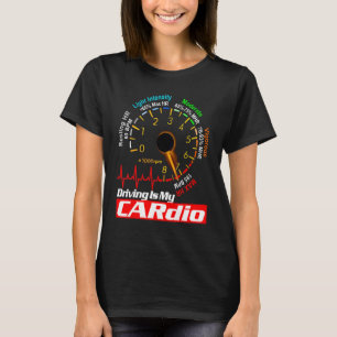 T-shirt Mecano cool Fille de la voiture Conduite Amour Cou