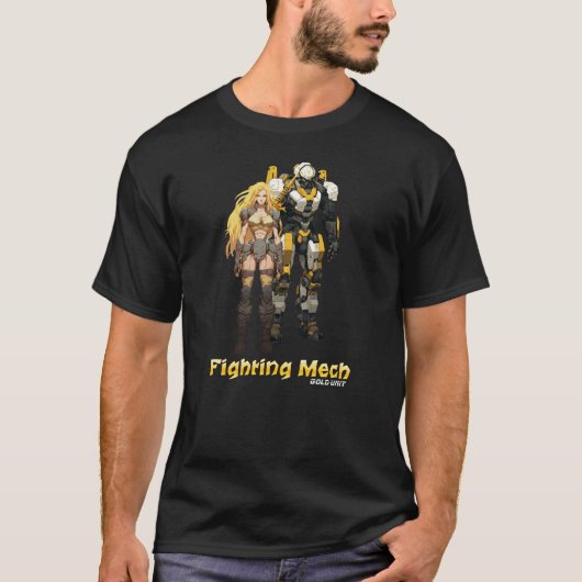 T-shirt Mech de combat (unité Gold) (Devant)