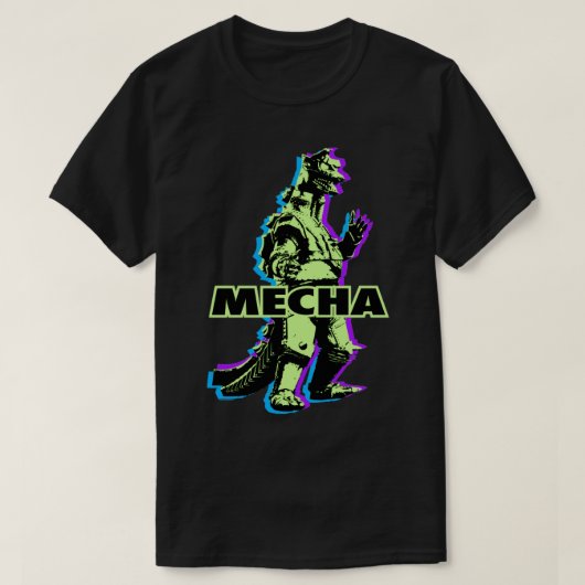 T-SHIRT MECHAGODZILLA NEONS (Design devant)