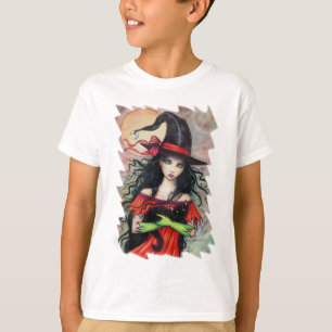 T-shirt Méchanceté d'automne Sorcière d'Halloween et chat
