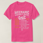 T-shirt Mechanic Hourly Rate Funny Car Auto Mechanic Dad M (Design devant)