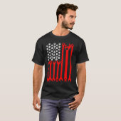 T-shirt Mechanic US Flag Tuning Car  Repairing Mechanic Ca (Devant entier)