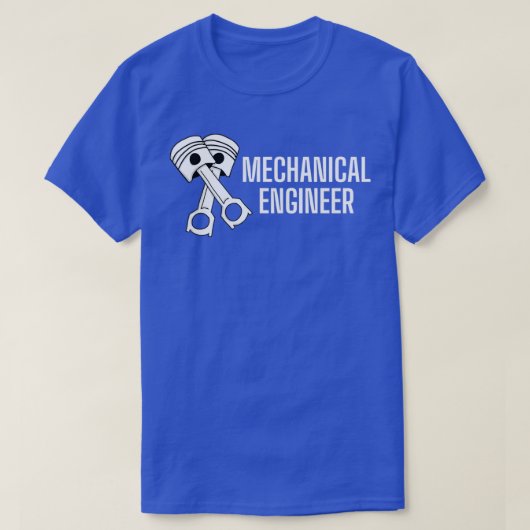 T-shirt Mechanical Engineer Piston Wizard Graduation Skill (Design devant)