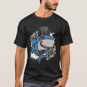 T-shirt Mechanical Victorian Steampunk Shark (Devant)