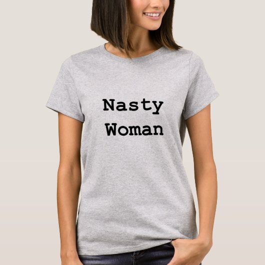 T-shirt méchant de Trumpsim de femme (Devant)