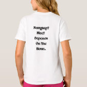 T-shirt Méchant ? Gentil ? Ça dépend de l'heure (Dos)