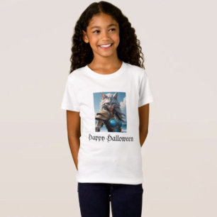 T-Shirt Méchante Chatte aux Yeux Bleus