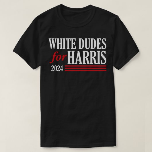 T-shirt Mecs blancs pour 3 (Design devant)