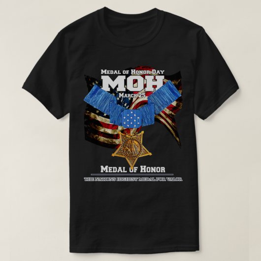 T-shirt Médaille d'honneur MOH (Design devant)