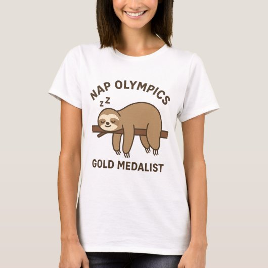 T-shirt médaillé d'or aux Jeux olympiques de Naps (Devant)
