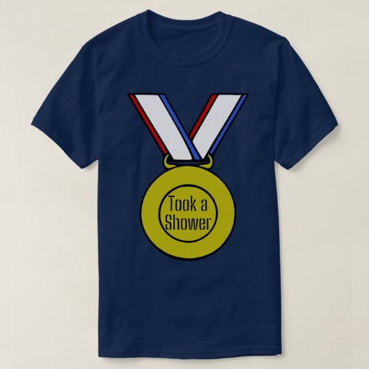 T-shirt Médaille d'or de douche (Design devant)
