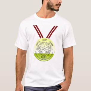 T-shirt Médaille d'or de jeux d'hiver de SAA