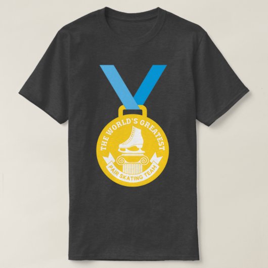 T-shirt Médaille d'or de l'équipe de patinage en paire la  (Design devant)