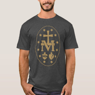 T-shirt Médaille miraculeuse Vierge Marie rétro drôle