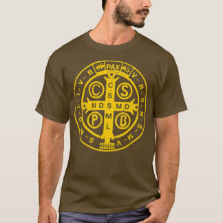 T-shirt Médaille religieuse catholique St Benedict