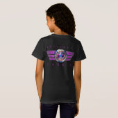 T-Shirt Médaillon d'aile/timbre à double face Harris-Walz (Dos entier)