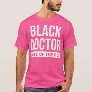 T-shirt Médecin afro-américain noir