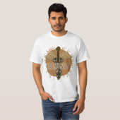 T-shirt Médecin Assistant Caduceus (Devant entier)