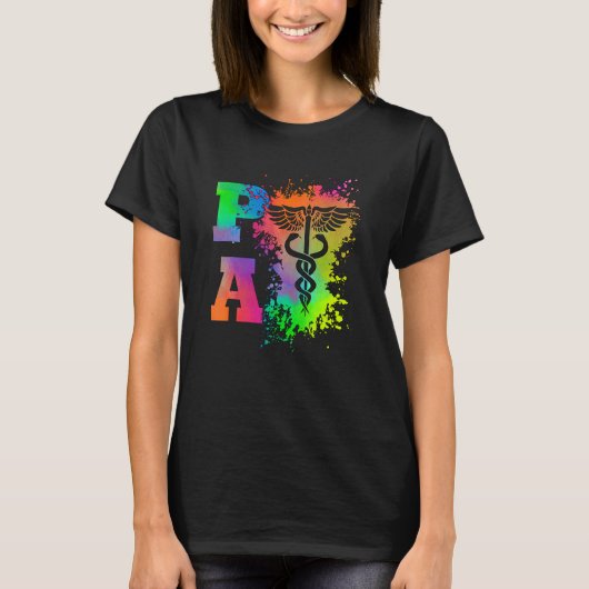 T-shirt Médecin Assistant Caduceus PA (Devant)