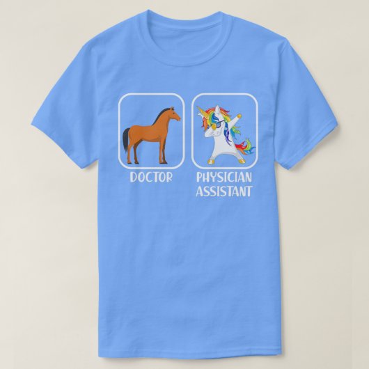 T-shirt Médecin Assistant Dabbing Unicorn vs Doctor Funn (Design devant)