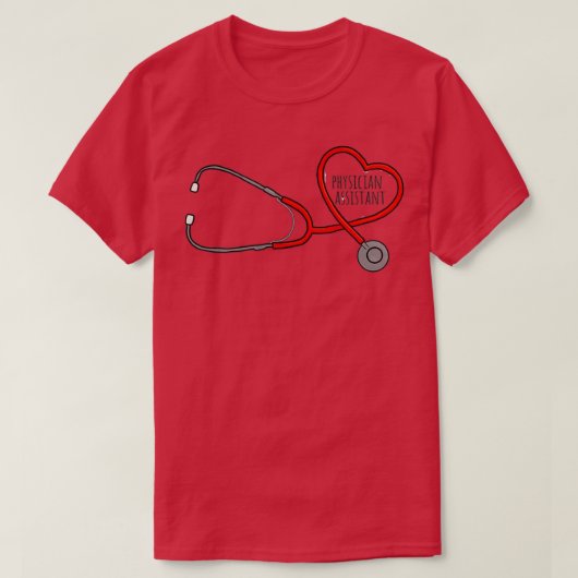 T-shirt Médecin Assistant Stethoscope (Design devant)