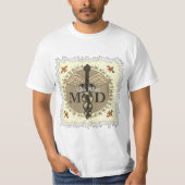 T-shirt Médecin Caduceus MD (Devant)