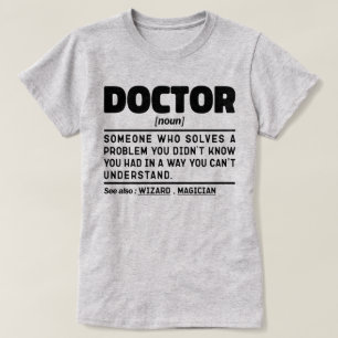 T-shirt Médecin Cool Docteur Noun Travailleur Sarcastique 
