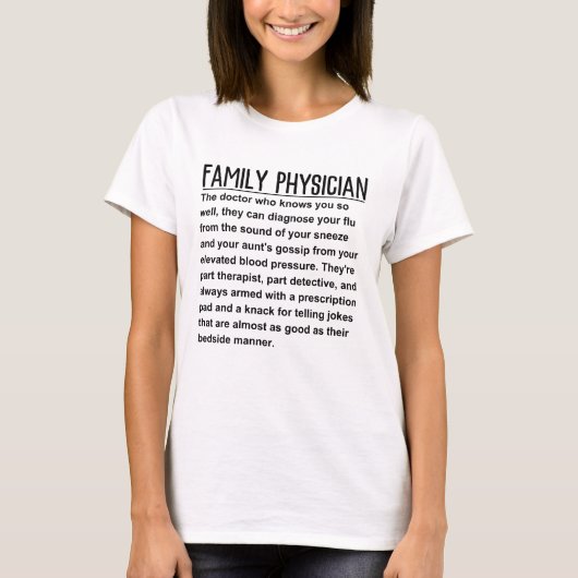 T-shirt Médecin de famille (Devant)