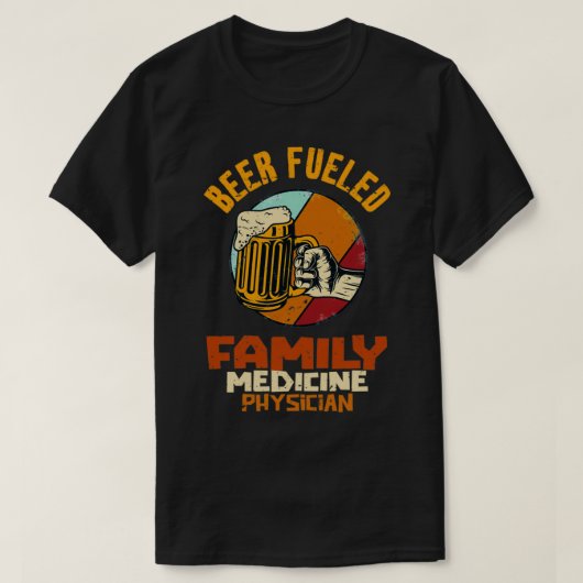 T-shirt Médecin de famille à base de bière 1 (Design devant)