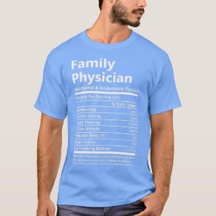 T-shirt Médecin de famille Facteur nutritionnel et indénia