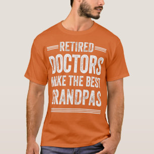 T-shirt Médecin de grand-père retraité Médecin MD Gif de r