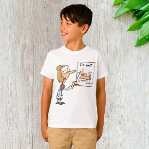 T-shirt Médecin drôle enseignant l'anatomie du pied