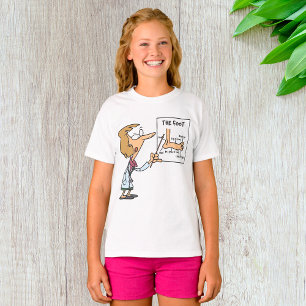 T-shirt Médecin drôle enseignant l'anatomie du pied
