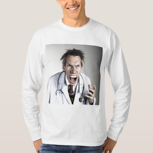 T-shirt médecin fou (Devant)