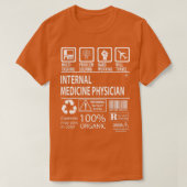 T-shirt Médecin interne Multi-Tâche Certifié (Design devant)