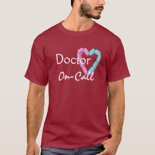 T-shirt Médecin Sur Demande À Maroon